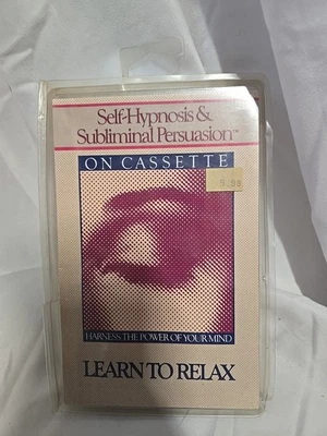 Auto-hipnose e persuasão subliminar em cassete aprender a relaxar vintage - Imagem 1 de 4