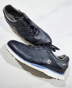 FootJoy Golf Shoes Pro SL Men's 13W Spikeless Performance Blue Leather - Picture 1 of 11