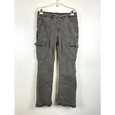 American Eagle Cargo Pants Classic Bootcut Gray Stretch Size 8 Utility Gorpcore - Image 1 of 4