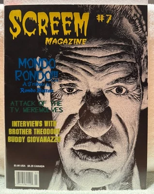 Screem #7 HIGH GRADE 1996 original!  - not Famous Monsters - Image 1 of 2