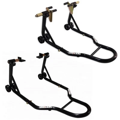 CRUIZER Coppia Cavalletti Anteriore + Posteriore Moto Pinze + Piastre