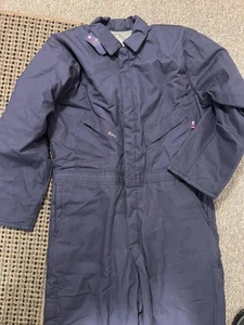 Mono Lapco FR para hombre XL azul marino aislado acolchado CAT 3 NFPA 2112 ropa de trabajo - Imagen 1 de 22