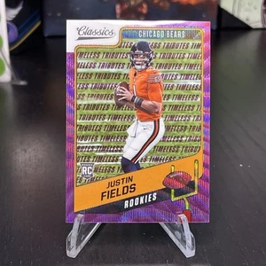 2021 Panini Classics - Rookies Justin Fields #154 Timeless Tributes Purple /50 - Bild 1 von 6