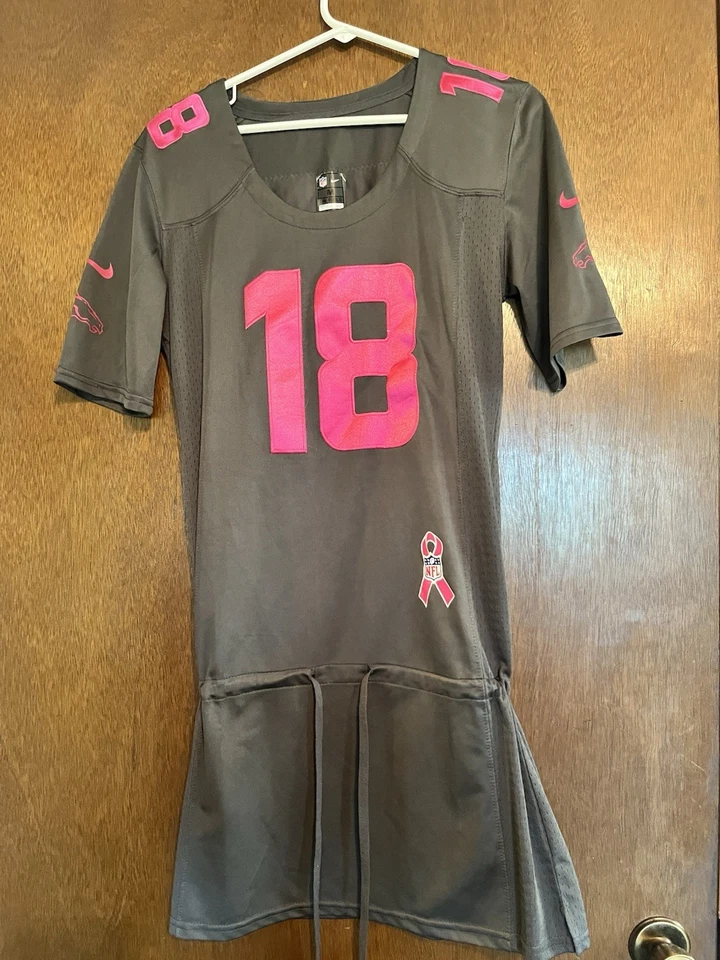 NIKE- Peyton Manning Broncos Jersey Dress, Breast Cancer, Size M- Never Worn - Image 1 of 4