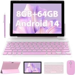 ATOZEE 10 inch Tablet with Keyboard 2 in 1 Android 14 Tablets Include Case Mouse - Picture 1 of 7