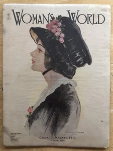 Frauenweltbrief 1913 - Archie Gunn - Chicago - Jugendstil - Frauengeschichte - Bild 1 von 7