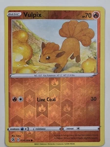 Vulpix (28) - 028/264 - SWSH08: Fusion Strike - POKEMON REVERSE HOLO - Picture 1 of 1