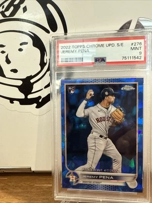 2022 Topps Chrome Update Series Sapphire Edition - Rookie Debut Jeremy Pena... - Image 1 of 2