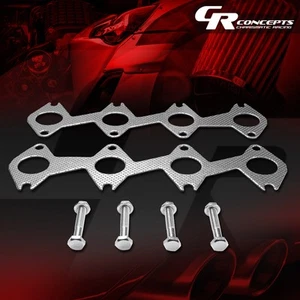 EXHAUST MANIFOLD HEADER GASKET COMPLETE SET FOR 05-10 FORD MUSTANG GT 4.6L V8 - Picture 1 of 6