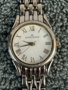 Anne Klein Womens Watch 10/7995 Silver and Gold Tone White Dial New Battery - Picture 1 of 4