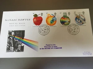 GB BRIEFMARKEN SELTENE CDS ERSTTAGSBRIEF 1987 ISAAC NEWTON HOUSE OF COMMONS CDS - Bild 1 von 1