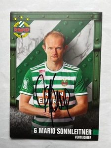 Autogramm MARIO SONNLEITNER-Rapid Wien-U21 ÖSTERREICH-Ex-GAK-Hartberg-AK - Picture 1 of 2