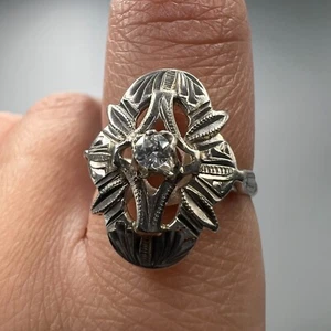 Schöner Vintage UdSSR Ring Sterling Silber 925 Schmuck Damen Stein Gr. 7,5 - Bild 1 von 8
