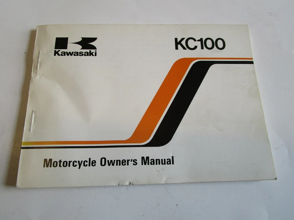 KAWASAKI KC100-C4 MOTORCYCLE OWNERS MANUAL 99922-1241-01 - Image 1 of 1