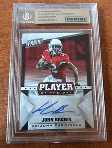 2016 Panini John Brown Player of the Day AUTO AUTOGRAPH RC BGS NUMBERED TO 20 - Picture 1 of 2