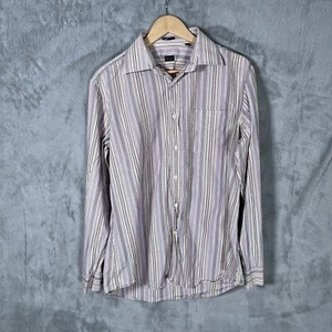 Paul Smith Long Sleeve Shirt Mens 16.5” Multicolour Stripes Cotton - Picture 1 of 6