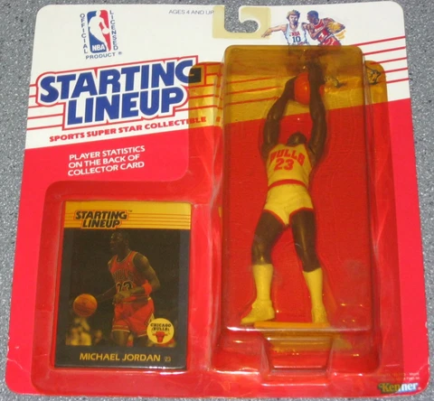 MICHAEL JORDAN~1988 SLU STARTING LINEUP NBA ROOKIE ACTION FIGURE&CARD in PACKAGE Cover
