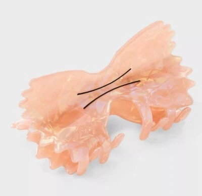 Bow Tie Farfalle Pasta Claw Hair Clip - Wild Fable™ Beige - Image 1 of 4