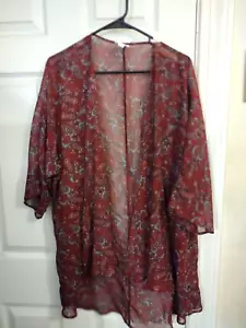Women's Open Front semi sheer Top size Medium by LULAROE - Picture 1 of 2