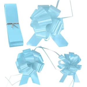 Wedding Florist Pullbows Pull Bow Pew Car Ribbon 18mm 30mm 50mm Size - Baby Blue - Picture 1 of 6