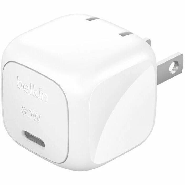 Belkin 20W Fast Charge USB-C Wall Charger - White Foldable