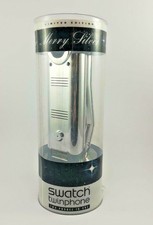 TELEFONO VINTAGE SWATCH TWIN PHONE MERRY SILVER LIMITED EDITION