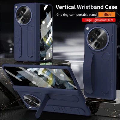 For OnePlus Open, Luxury Hybrid KickStand Hard PC Case Cover Glass Protector - Image 1 of 4