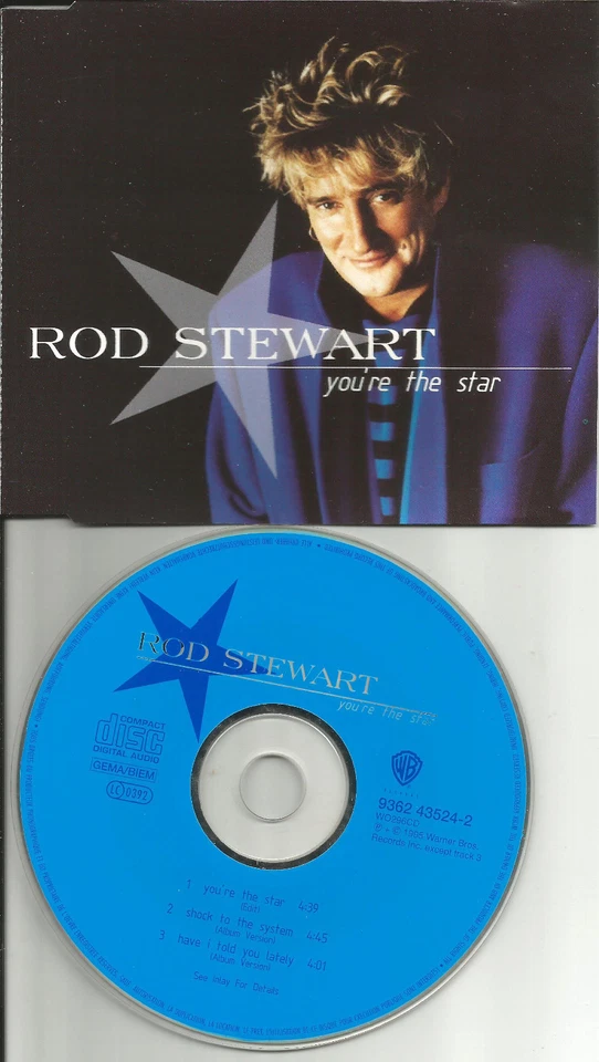 ROD STEWART You’re the Star 3TRX w/ UNRELEASED Europe CD Single 1995 USA seller Foto 1 de 1
