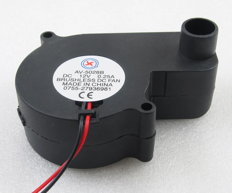 1pc Brushless DC Cooling Blower Fan 12V 0.25A 55x55x28mm 5028B 2pin Connector - Image 1 of 4