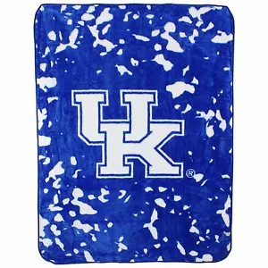 Kentucky Wildcats College Covers 63 x 86 Soft Raschel Plush Throw Blanket - Picture 1 of 7