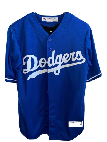 Clayton Kershaw Blue Jersey - Majestic Small Cover