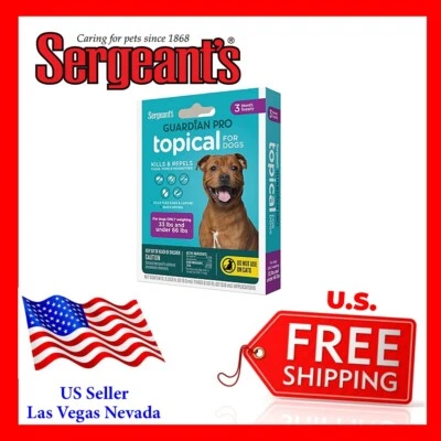 Sergeant's Guardian 专业局部治疗狗超过 33 磅和 66 磅以下 — 第 1/4 张图片