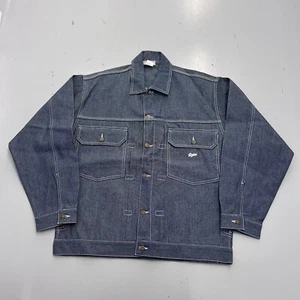 Vintage 90s Guess Jeans Denim Jean Trucker Jacket Bootie Button Up Mens Size XL - Picture 1 of 12