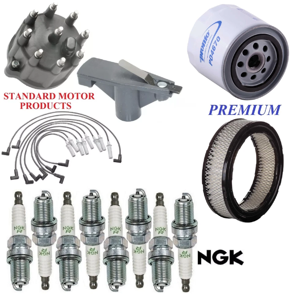 Tune Up Kit Filters Cap Wire Plugs For DODGE RAM 1500 VAN V8;5.2L;5.9L 1999-2003 - Image 1 of 1