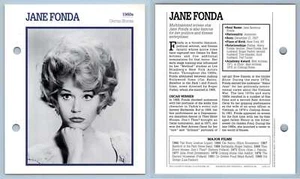 Jane Fonda - 1960's Atlas Editions Movie Star Card - Picture 1 of 1