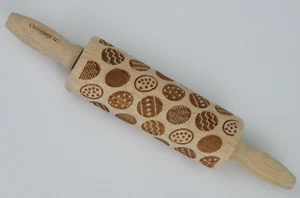 EASTER Egg Embossed Rolling Pin from Celebrate It for Pastry Fondant Dough Craft - Picture 1 of 5
