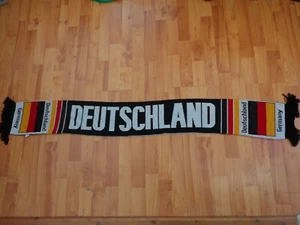 CLASSIC OFFICIAL DEUTSCHLAND GERMANY NATIONAL TEAM FOOTBALL FAN SUPPORTERS SCARF - Picture 1 of 2