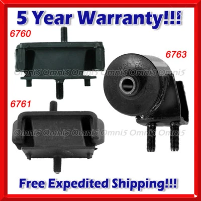 K618 Fit 1995-2002 Kia Sportage 2.0L, Engine Motor Mount Set 3PCS - Image 1 of 4