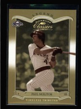 PAUL MOLITOR 2003 DONRUSS CLASSICS #144 LEGEND TIMELESS TRIBUTES #069/100 AY5889