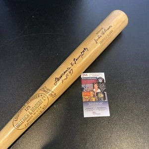 Lawrence Eugene Larry Doby Full Name July 5, 1947 Signed Jackie Robinson Bat JSA - Picture 1 of 7