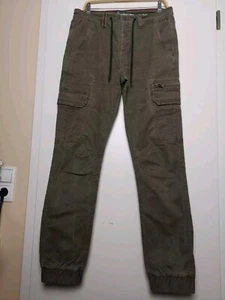 Tom Tompson, Cargo Hose, Jogging Hose, Gr. L /32, Mit Strech, Grün - Bild 1 von 10