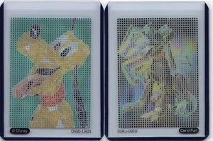 2023 Disney Joyful Lattice doppelseitige Karte #D100-LR03 Pluto - Bild 1 von 1