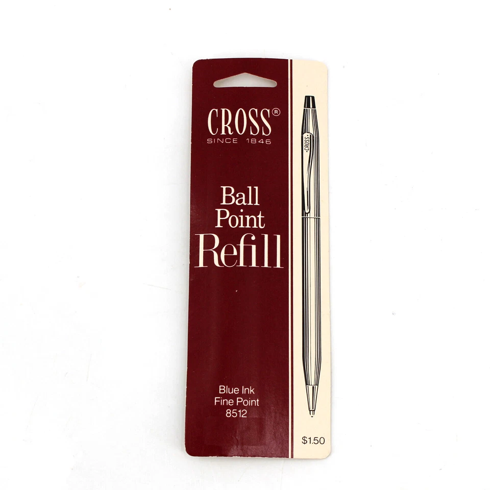 Cross Ballpoint Pen Refill Blue Ink Fine Point 8512