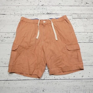 Pantalones Cortos Carga Tommy Bahama Mezcla Lino Talla XL Cintura Elástica Cordón Verano - Imagen 1 de 7