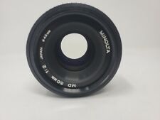 Minolta 50mm F:2 Camera MD Mount Lens