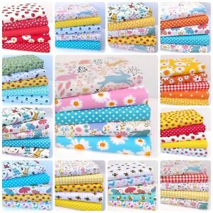 CHILDRENS EASTER FABRIC BUNDLES FAT QUARTERS & SQUARES CRAFT SEWING  POLY COTTON