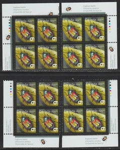 2010 Canada SC# 2410 - Beneficial Insects 9 ¢ Set of 4 Plate Blocks M-NH - Picture 1 of 1