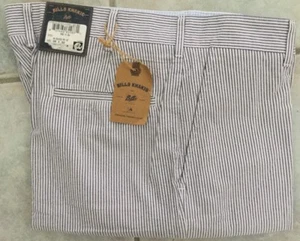 NWT-Bills khakis P3 Parker NAVY SEERSUCKER PLAIN TRIM SZ 34x32 $165 - Picture 1 of 3