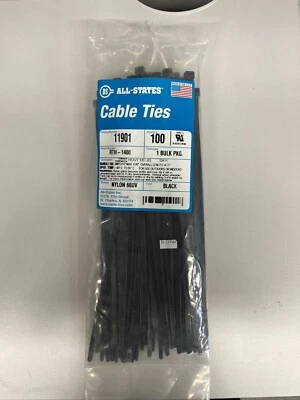 All-States Cable Ties, 100 per pack RTH-1400,