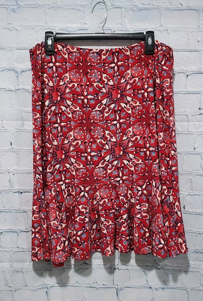 Falda Chaps Mujer Grande Midi Elástica Y2k Academia Otoño Volantes Dobladillo Elástico Geo Foto 1 de 4